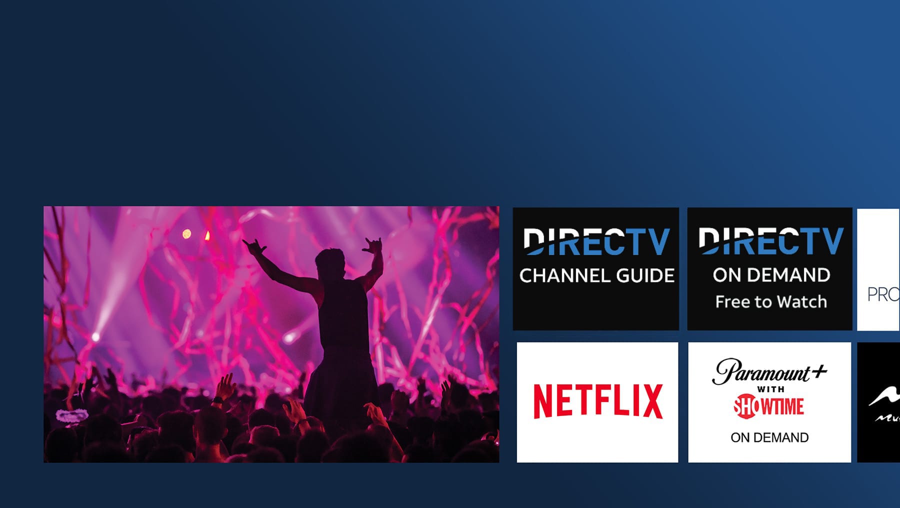 The DIRECTV Home Screen